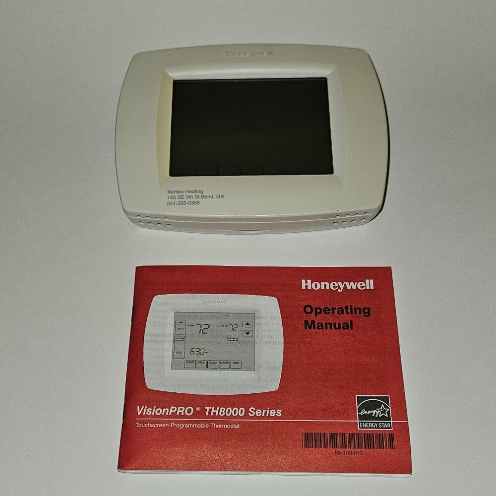 Honeywell Visionpro TH8000 Touchscreen Programmable Thermostat Manual READ